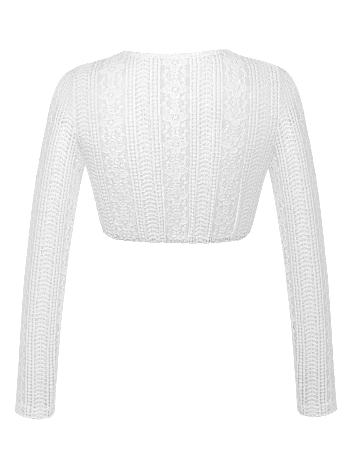 Dirndlbluse Aney in Weiß – langarm mit