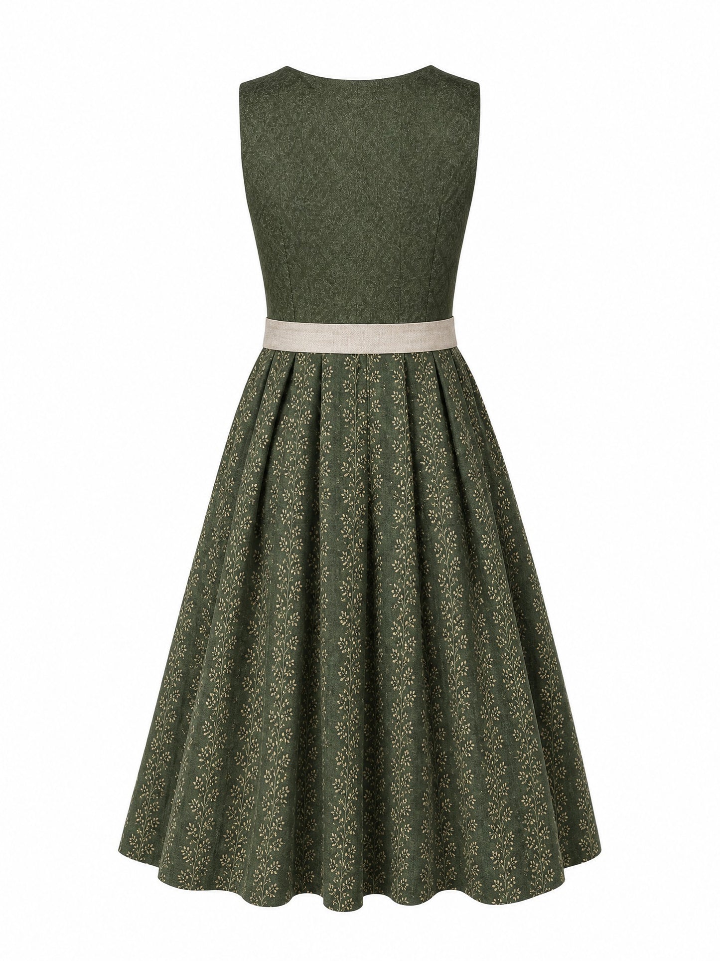Dirndl Victoria | Waldgrün | Eckig