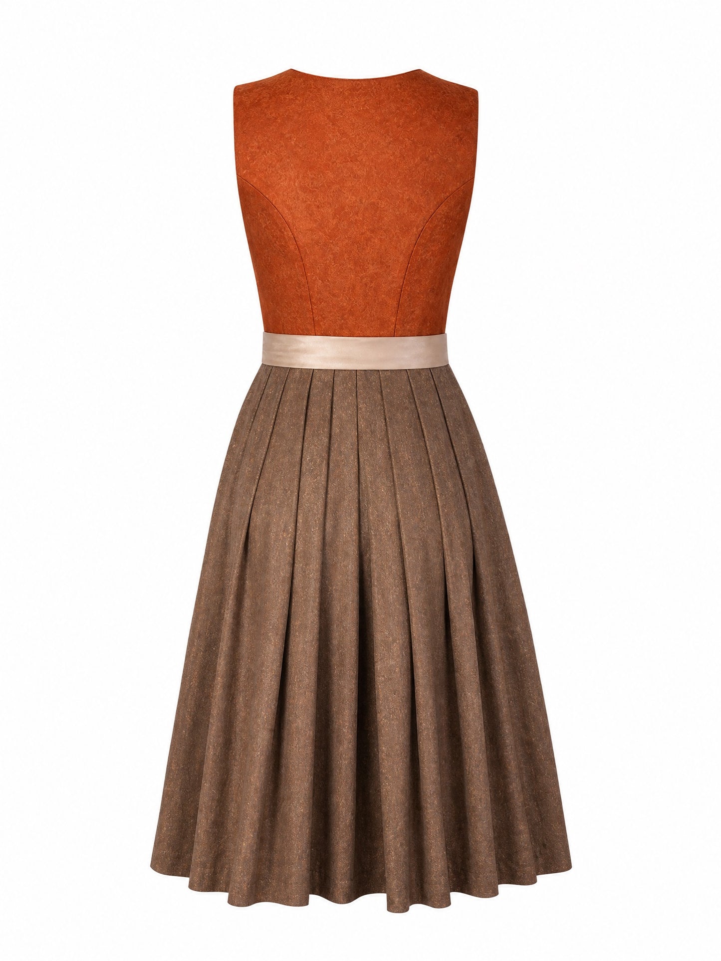Dirndl Louisa | Sienabraun | Eckig
