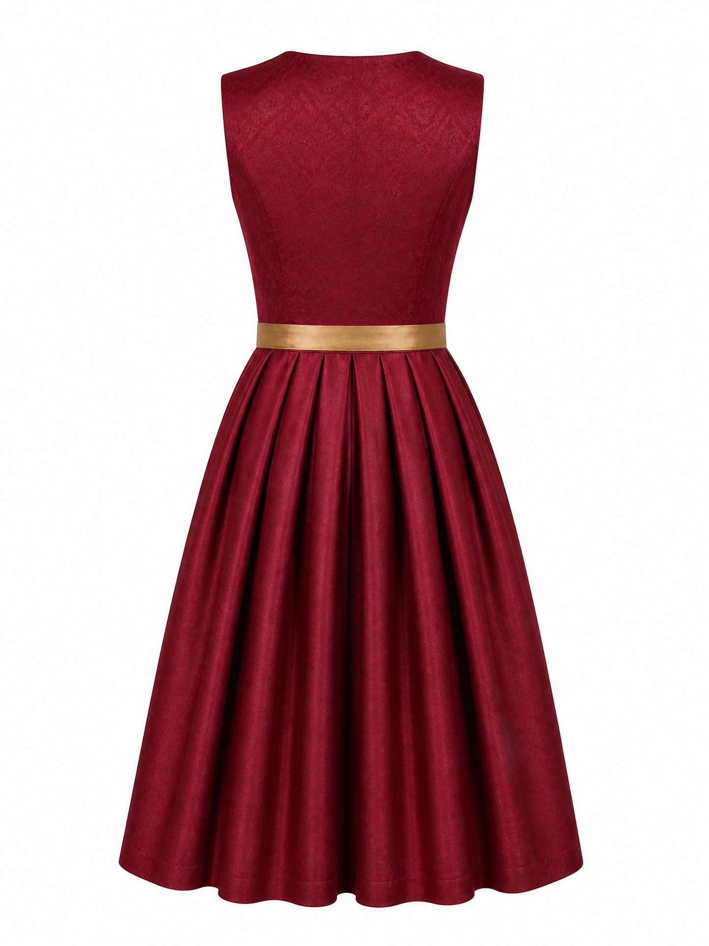 Dirndl Paula | Cranberryrot | Eckig