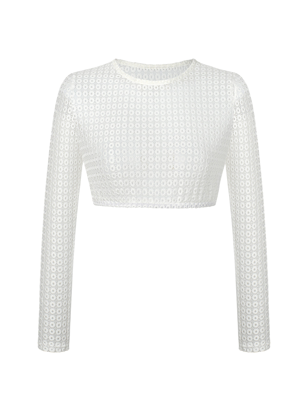 Dirndlbluse Kiki in Weiß – langarm mit