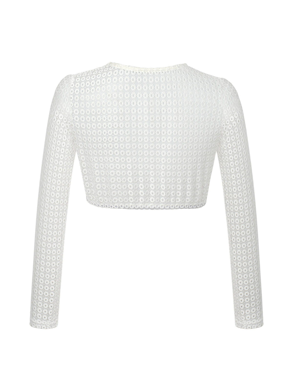 Dirndlbluse Kiki in Weiß – langarm mit
