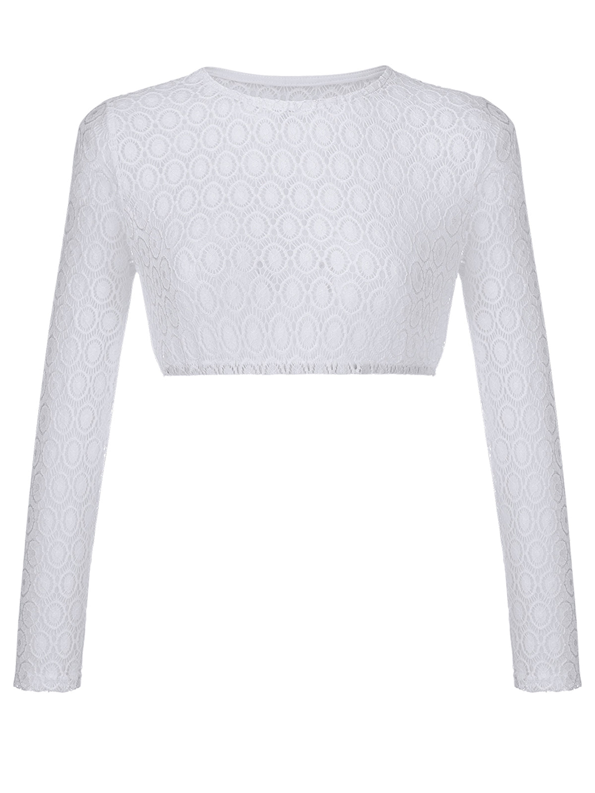 Dirndlbluse Ronja in weiß – langarm mit