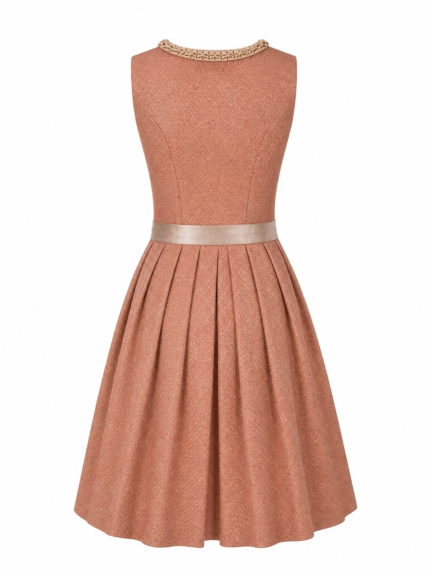 Dirndl Sophie | Terrakotta-Rosé | Eckig