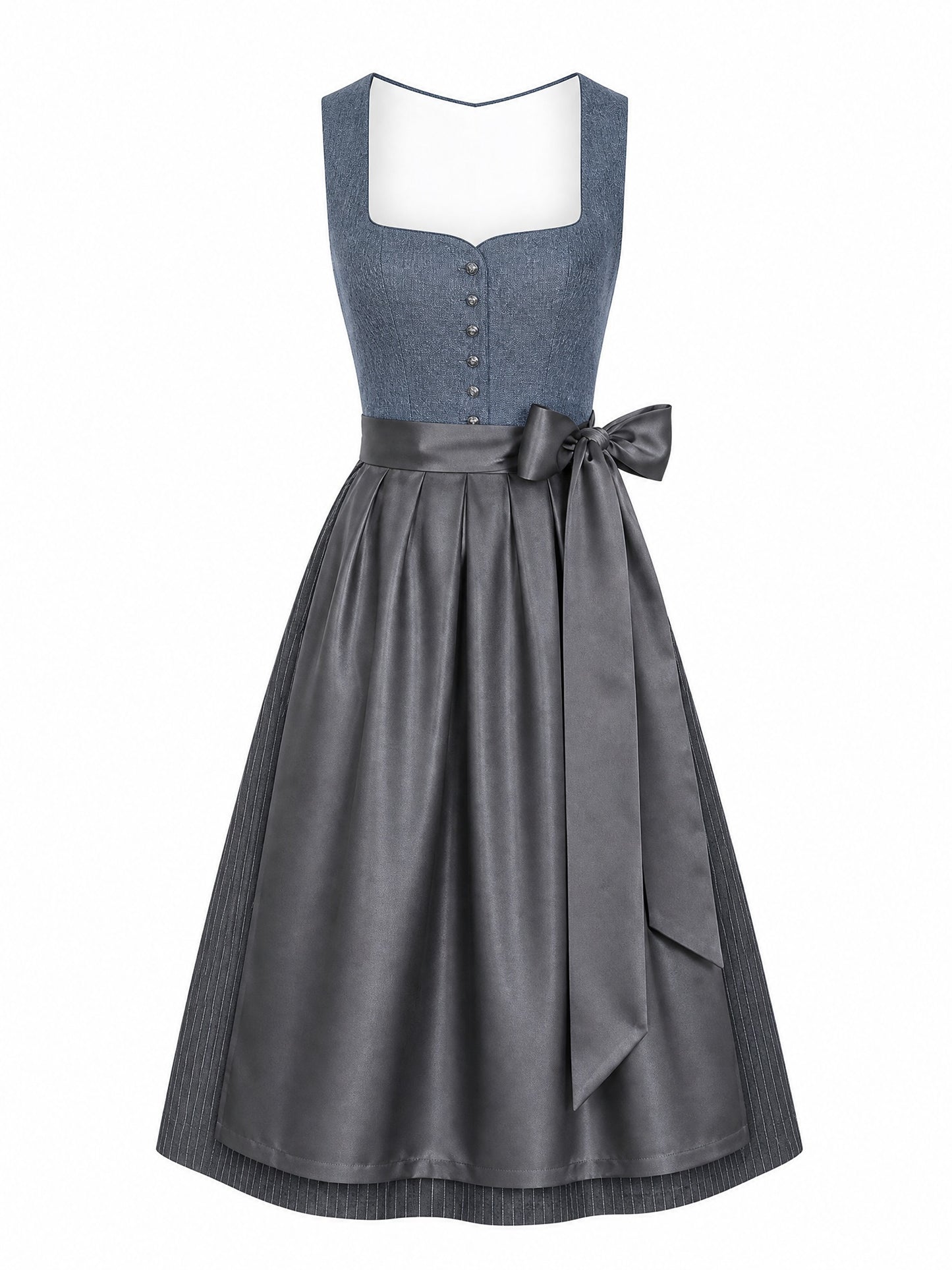 Dirndl Klara | Stahlblau | Herzlinie