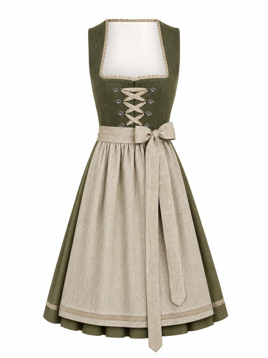 Dirndl Milena | Dunkeloliv | Herzlinie