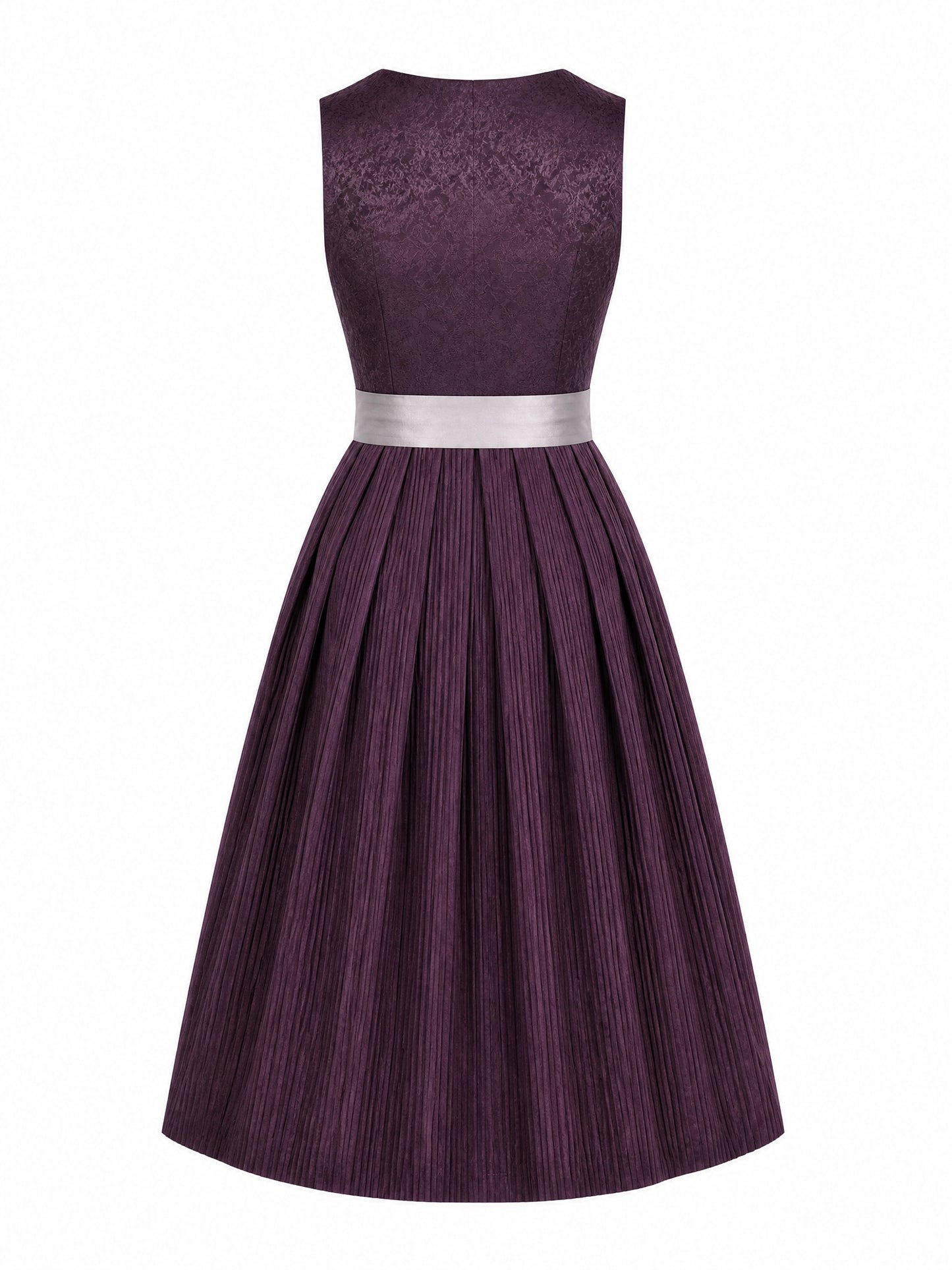Dirndl Leonie | Aubergine | Eckig