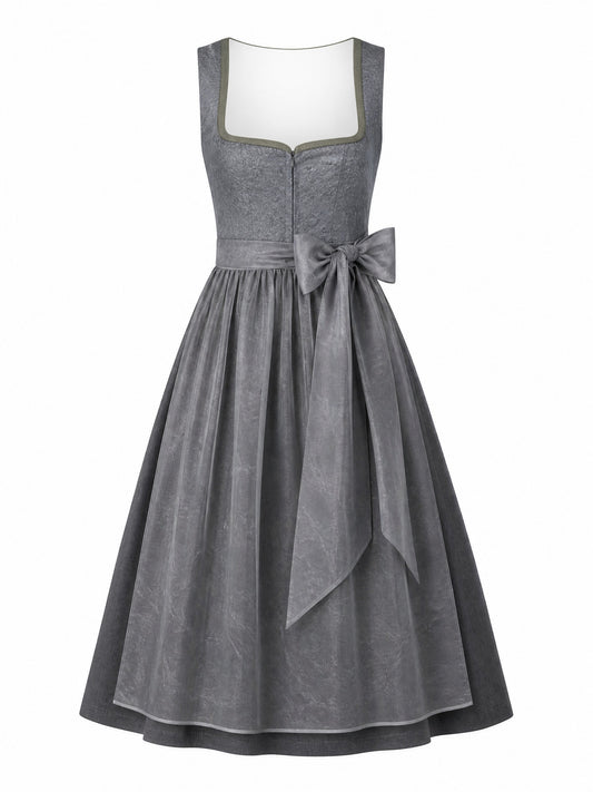 Dirndl Lilia | Schiefergrau | Herzlinie