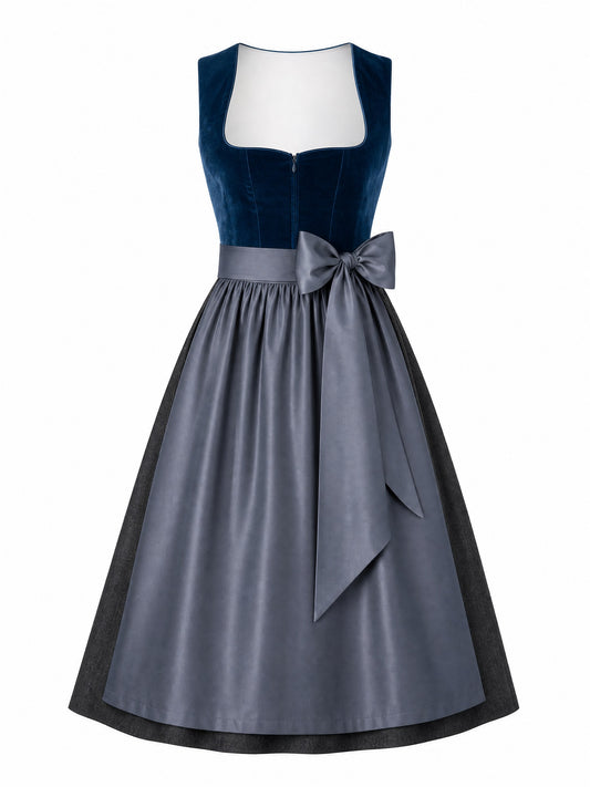 Dirndl Nicole | Dunkelpetrol | Herzlinie