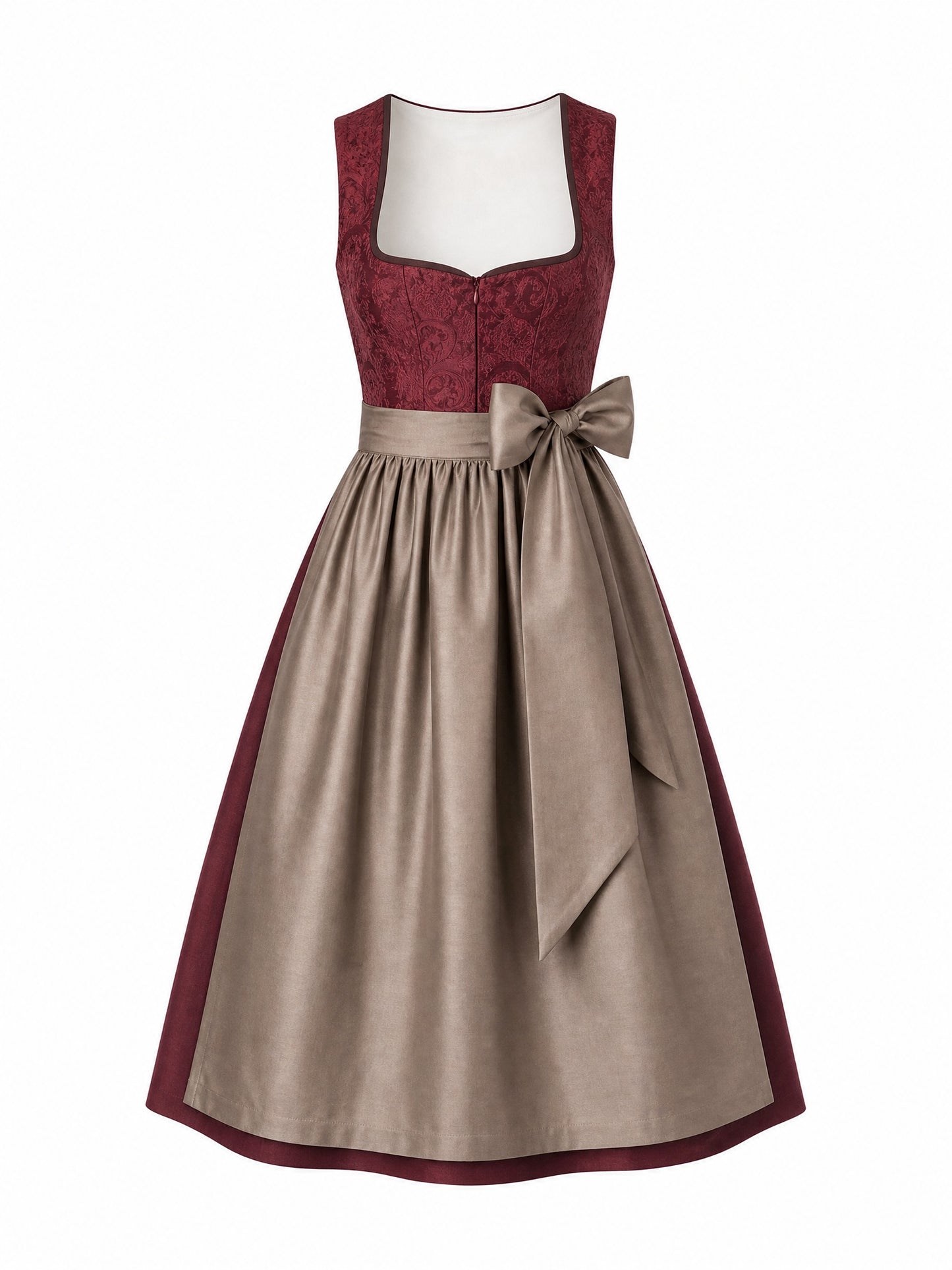 Dirndl Nina | Weinrot | Herzlinie