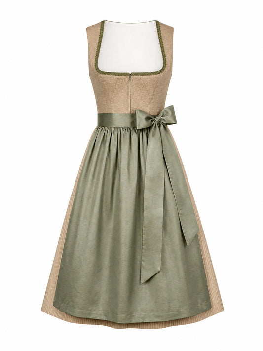 Dirndl Noemi | Tonbeige | Eckig