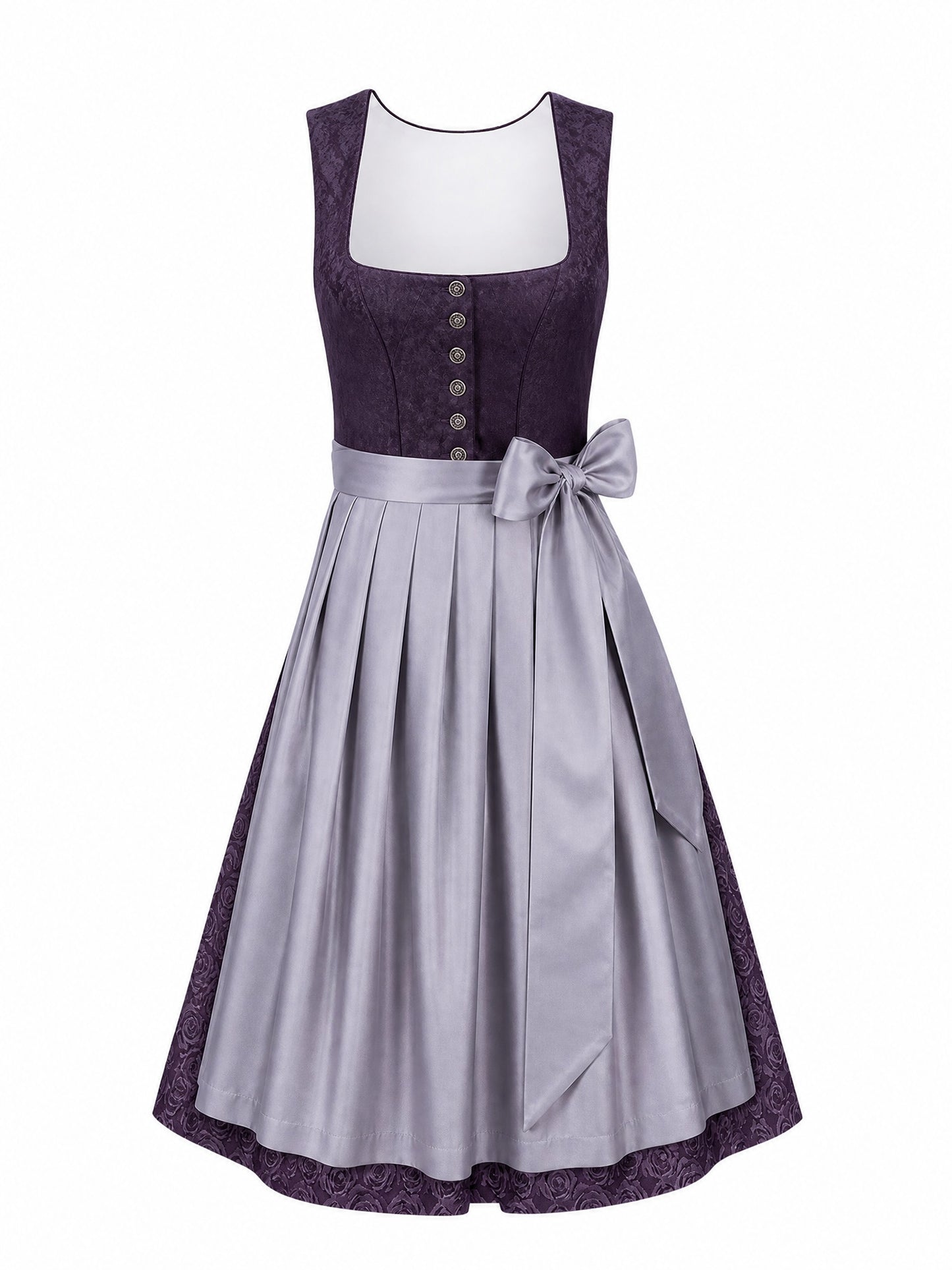 Dirndl Lorena | Salbeigrün | Eckig