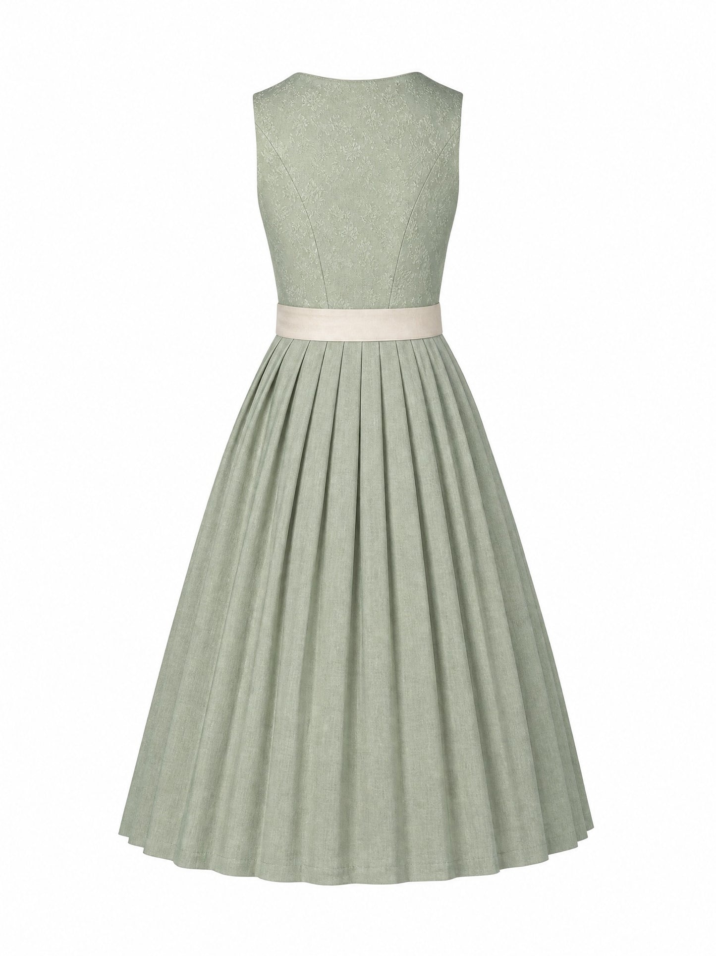 Dirndl Luisa | Mineralgrün | Eckig