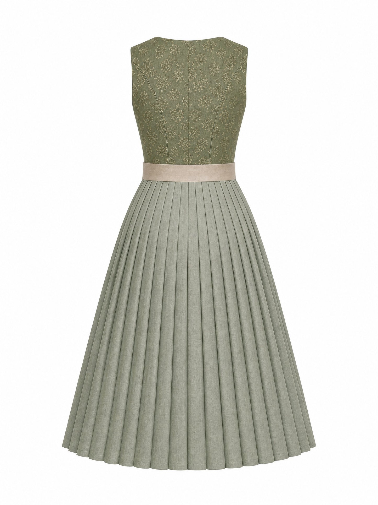 Dirndl Mara | Moosgrün | Eckig