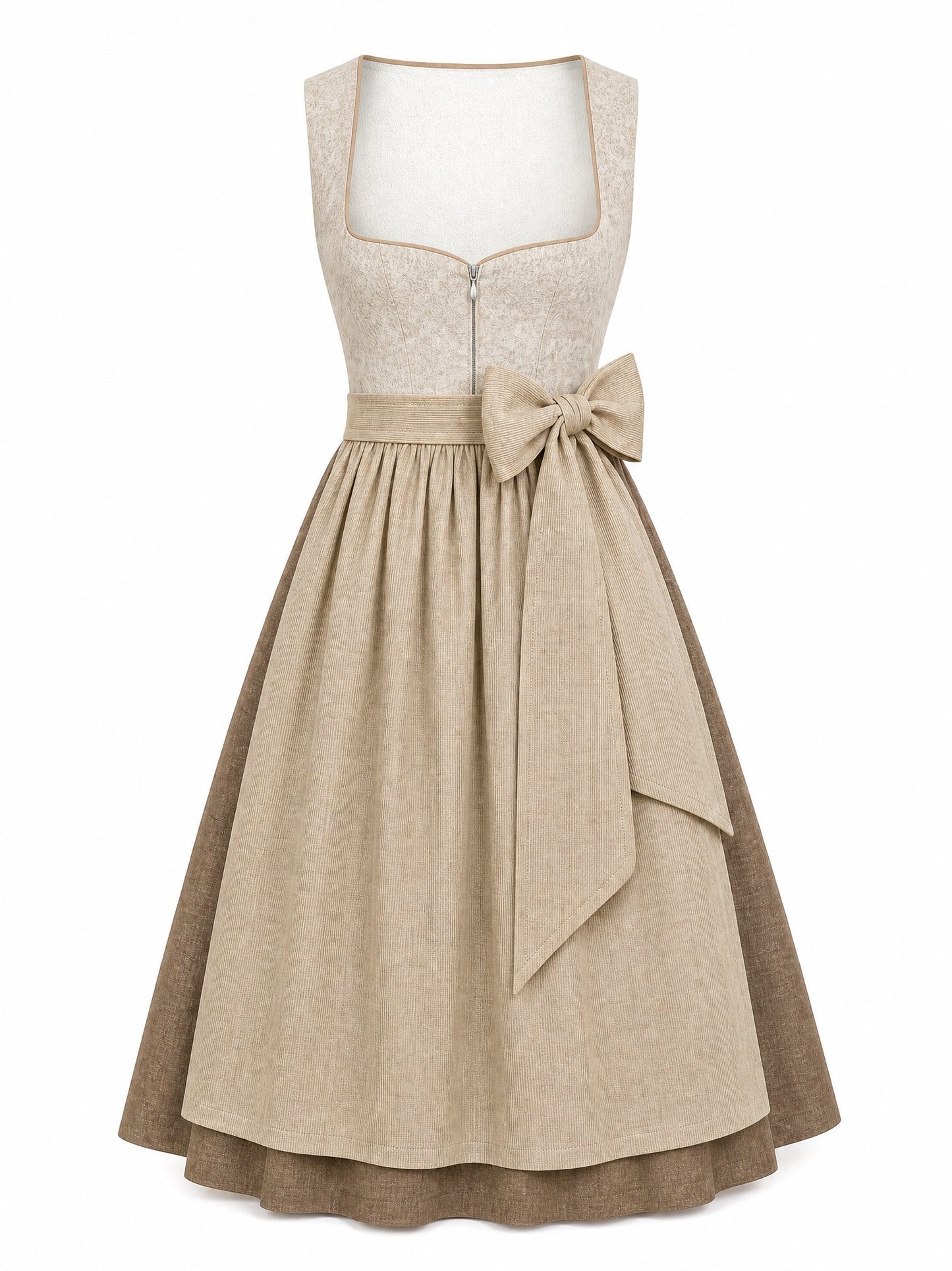 Dirndl Britta | Haferbeige | Herzlinie