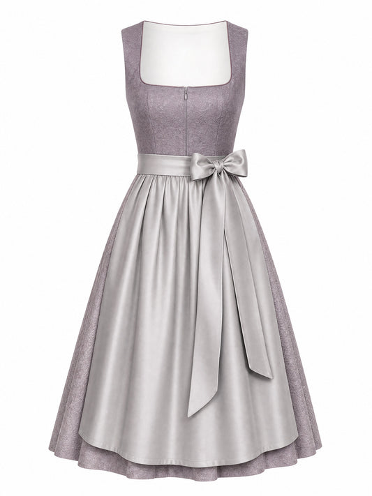 Dirndl Mathilda | Rauchflieder | Eckig