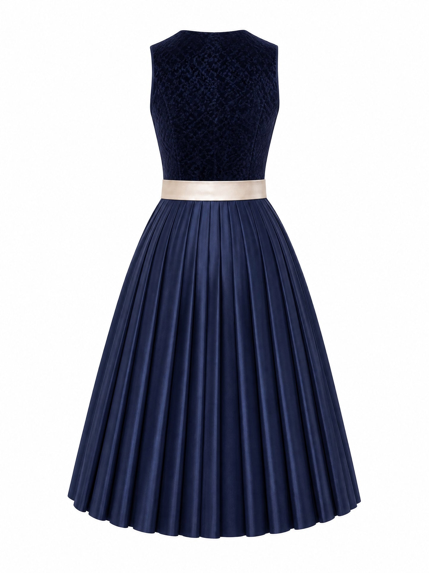 Dirndl Mia | Mitternachtsblau | Eckig