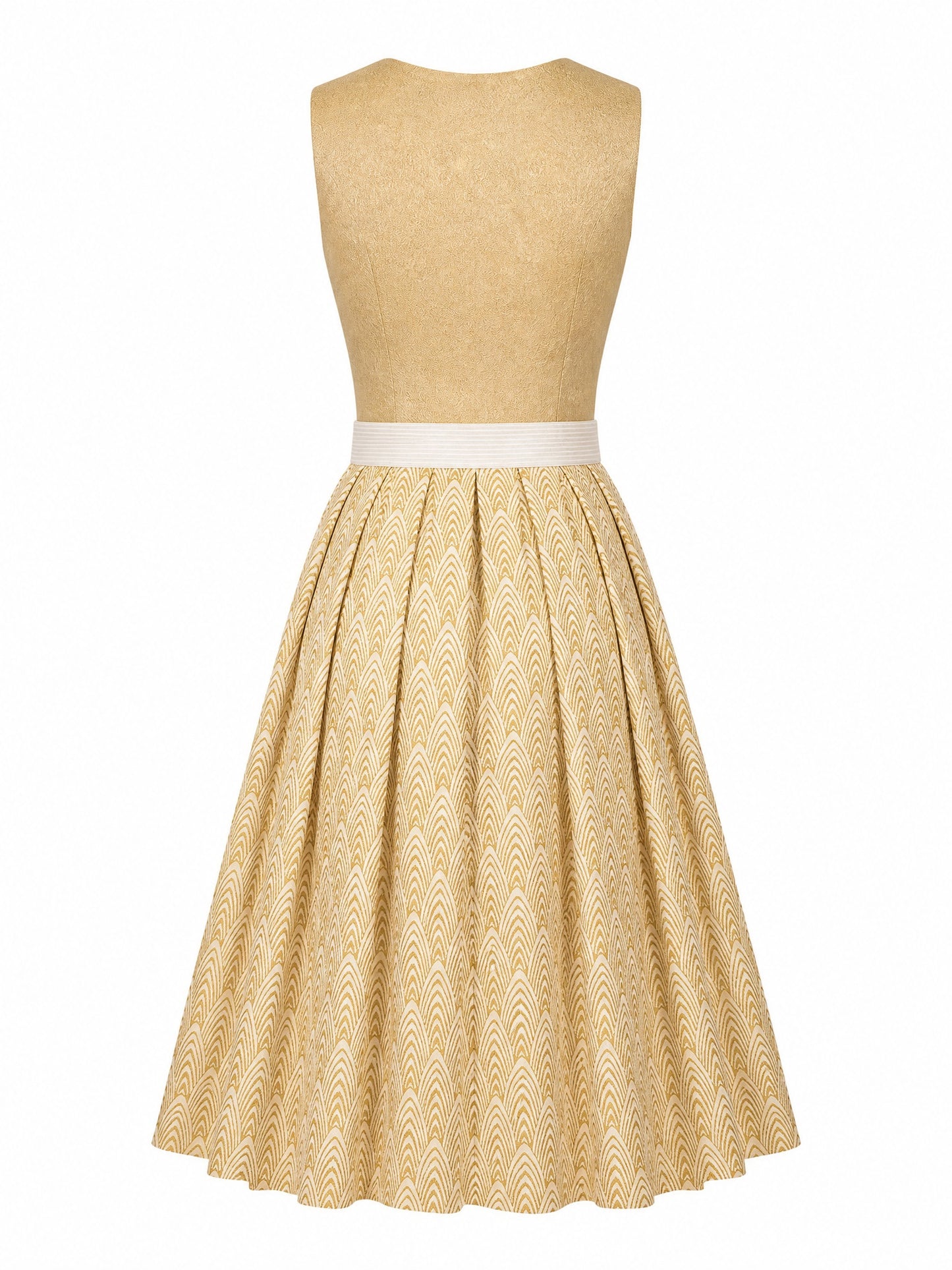 Dirndl Carla | Silberblau | Eckig