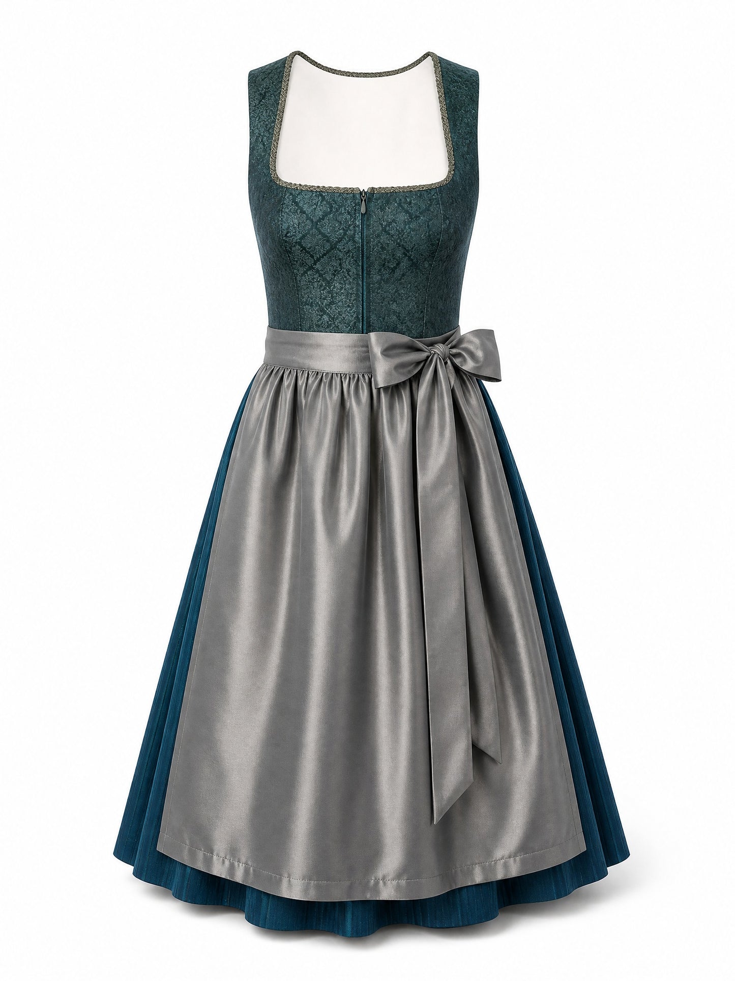 Dirndl Chiara | Rauchpetrol | Eckig