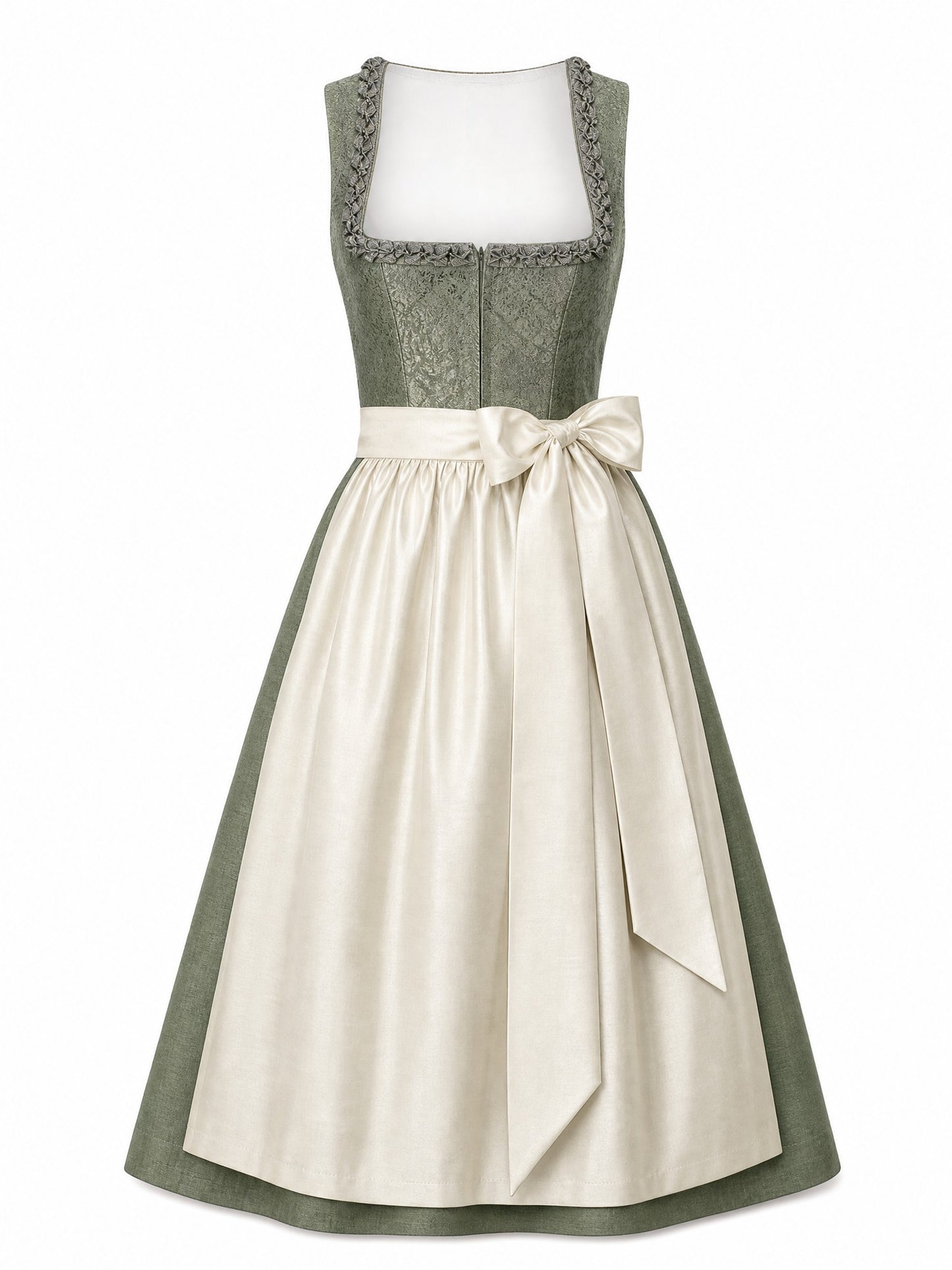 Dirndl Nele | Mineralgrün | Eckig