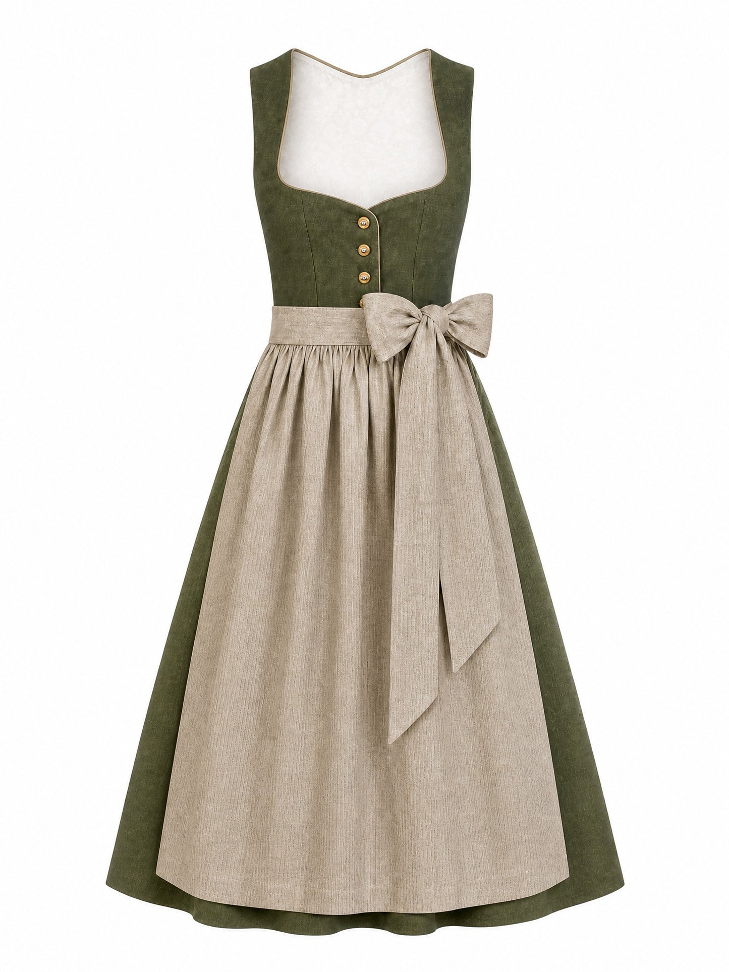 Dirndl Nora | Dunkeloliv | Herzlinie