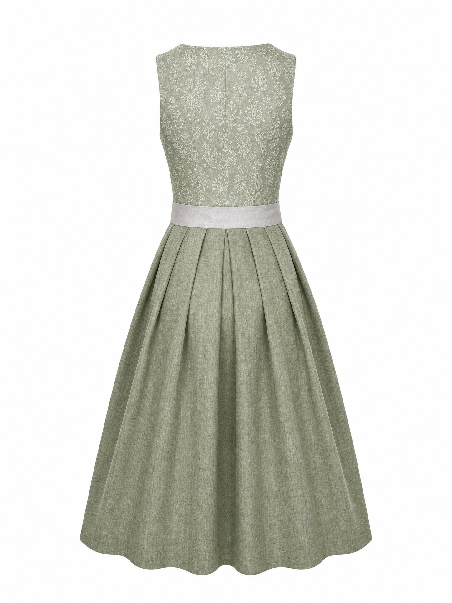 Dirndl Daria | Salbeigrün | Eckig