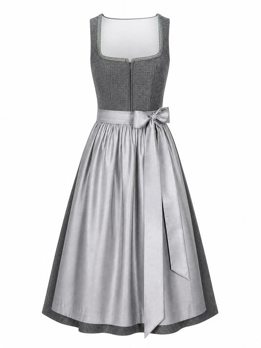 Dirndl Diana | Graphit | Eckig