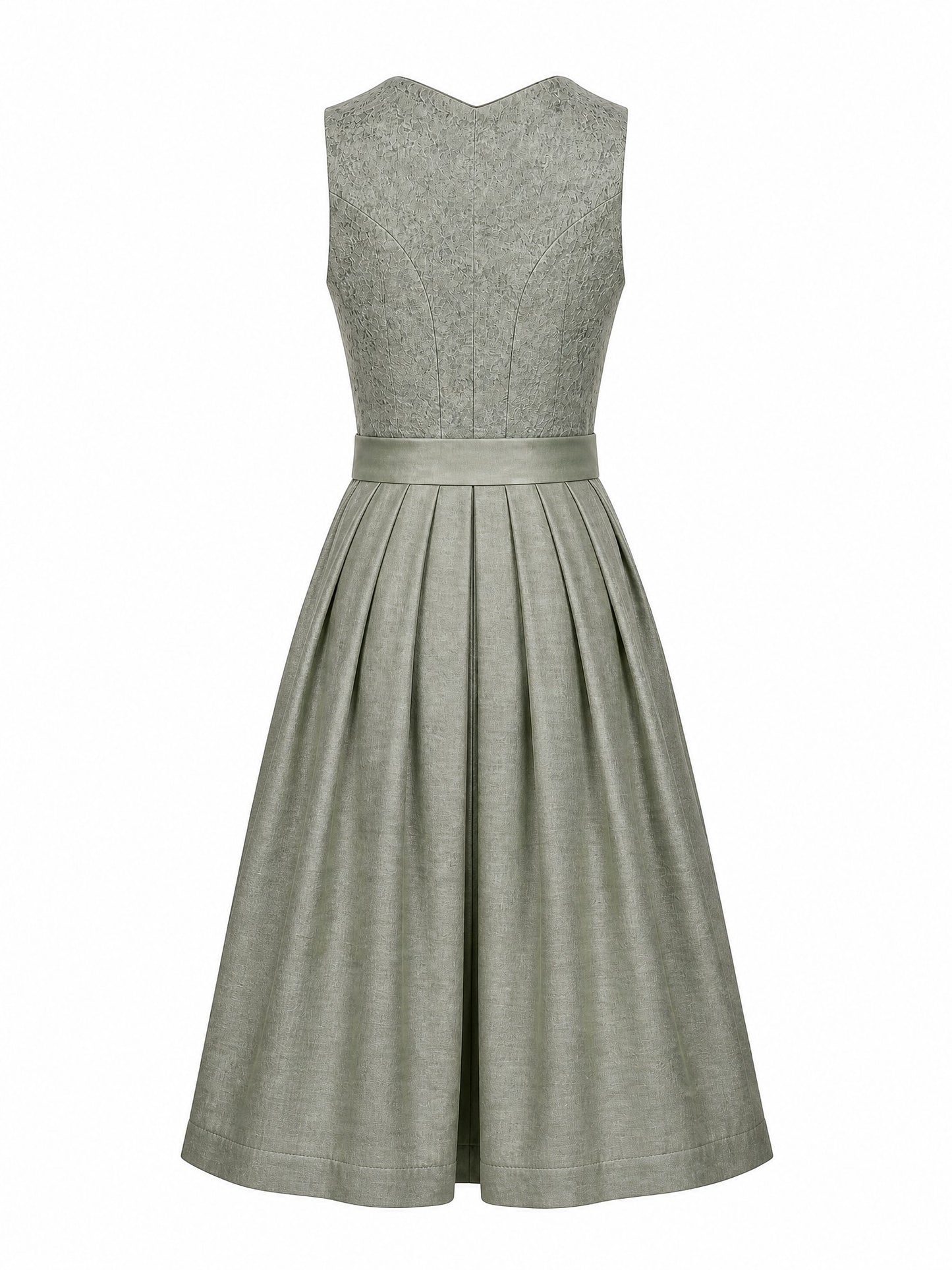 Dirndl Olivia | Flechtengrau | Herzlinie