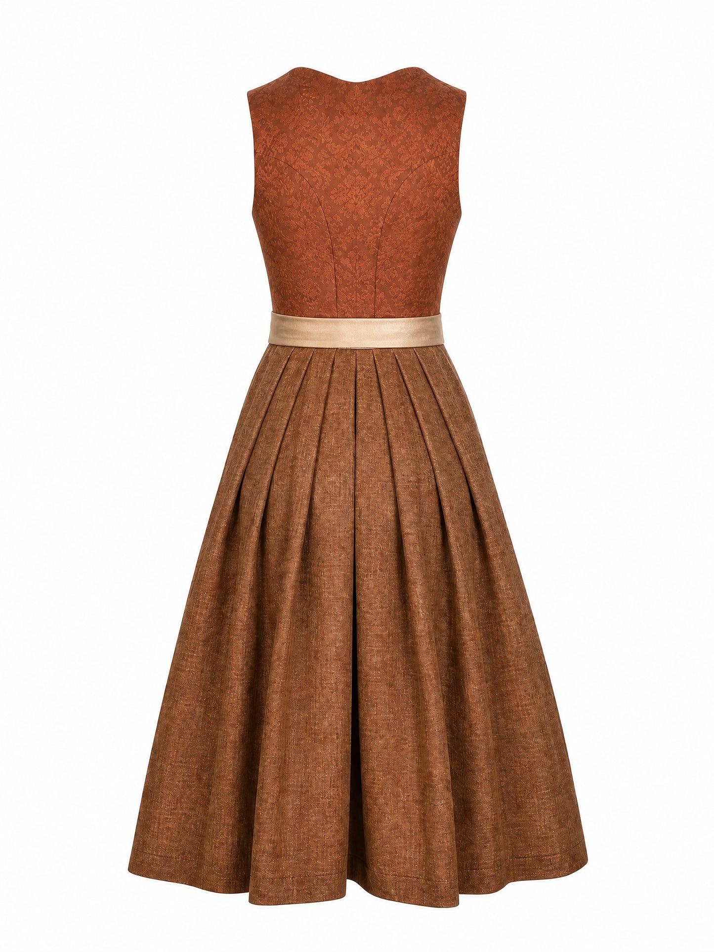 Dirndl Pauline | Sienabraun | Herzlinie