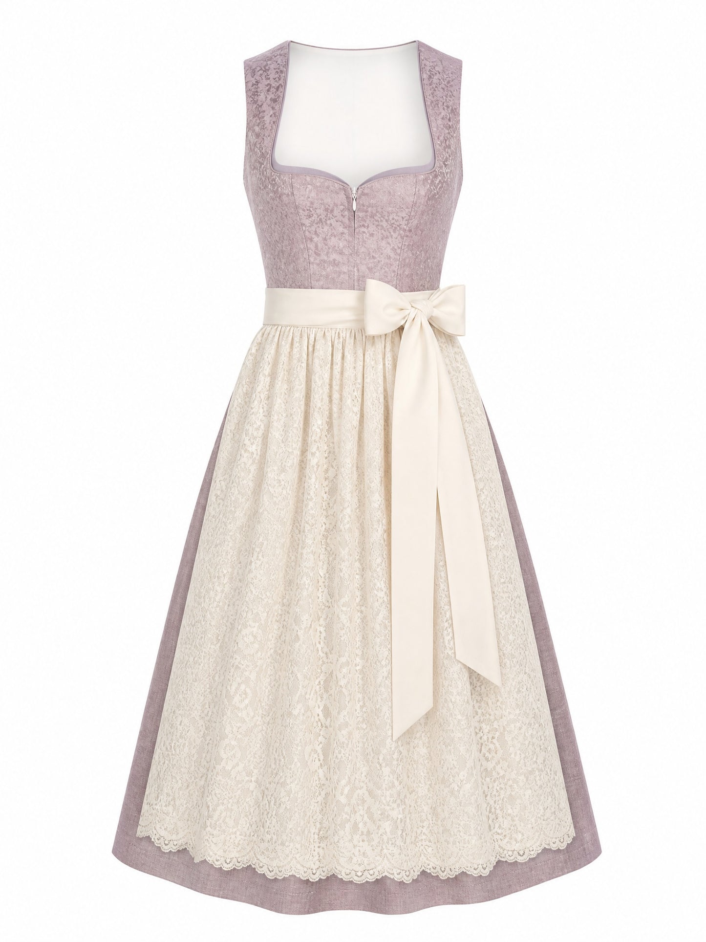 Dirndl Pia | Alt-Lavendel | Herzlinie