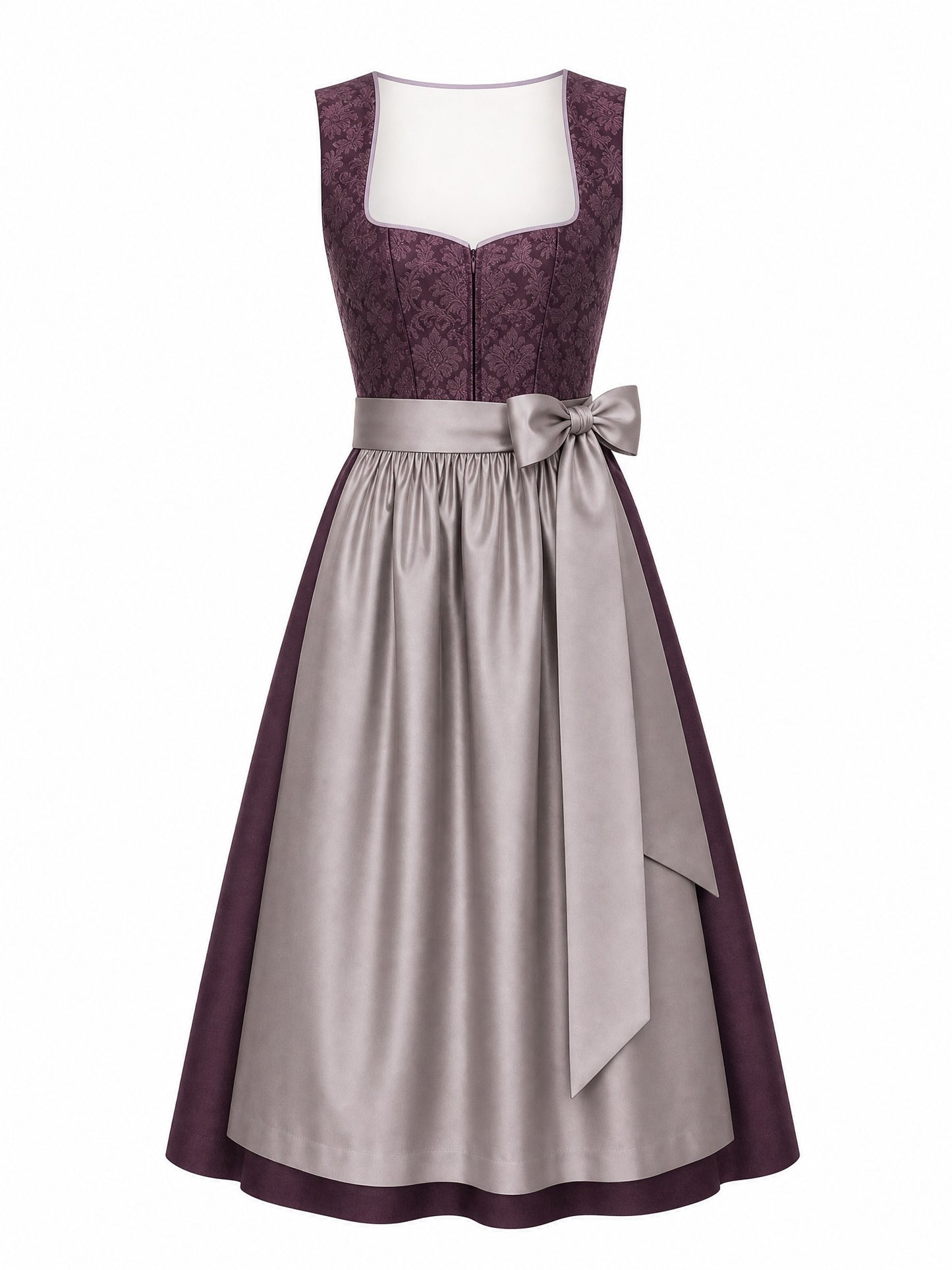 Dirndl Elena | Aubergine | Herzlinie