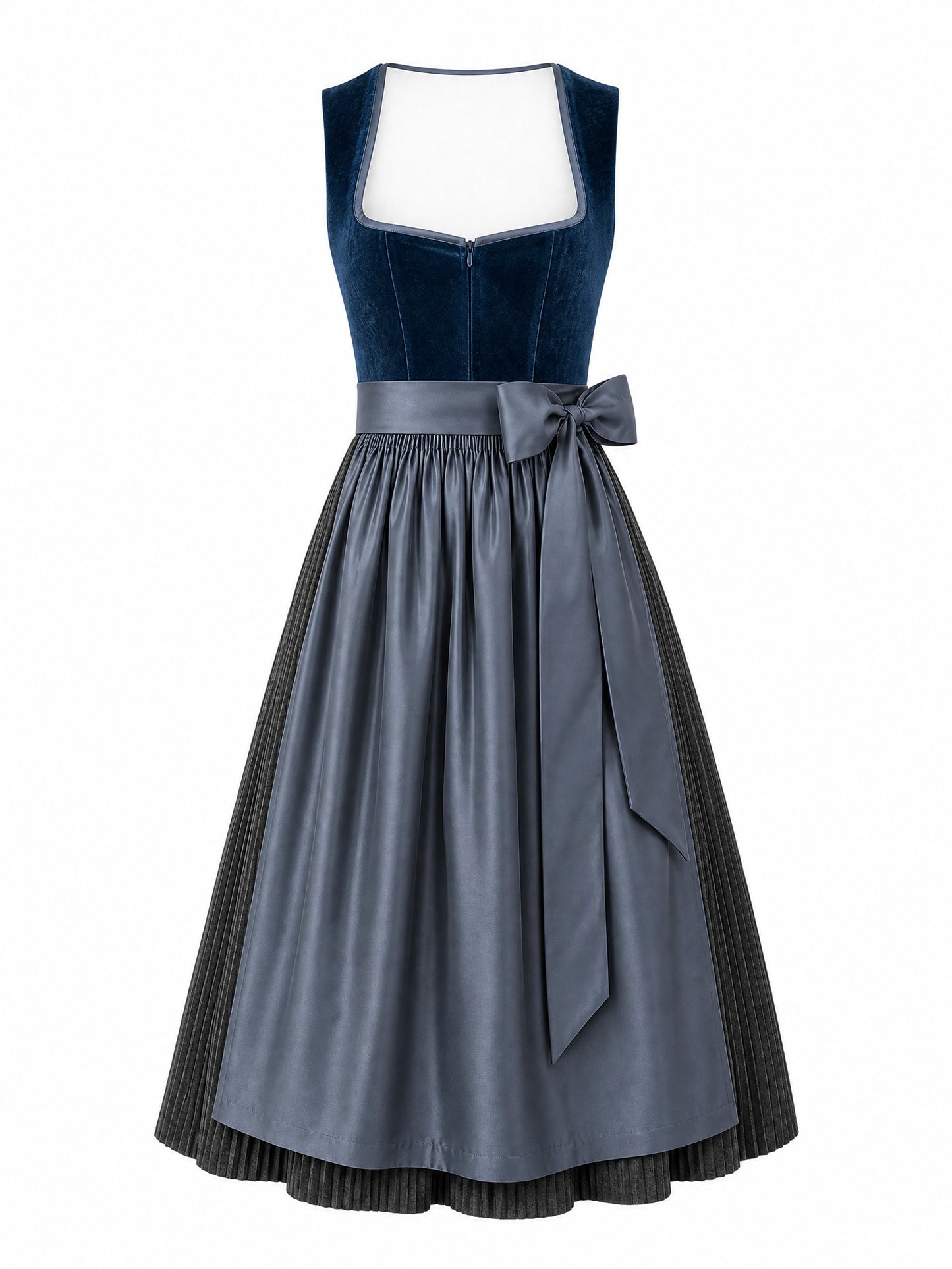 Dirndl Rosa | Dunkelpetrol | Herzlinie