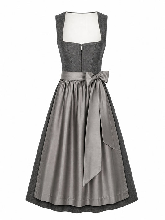 Dirndl Rosalie | Graphit | Herzlinie