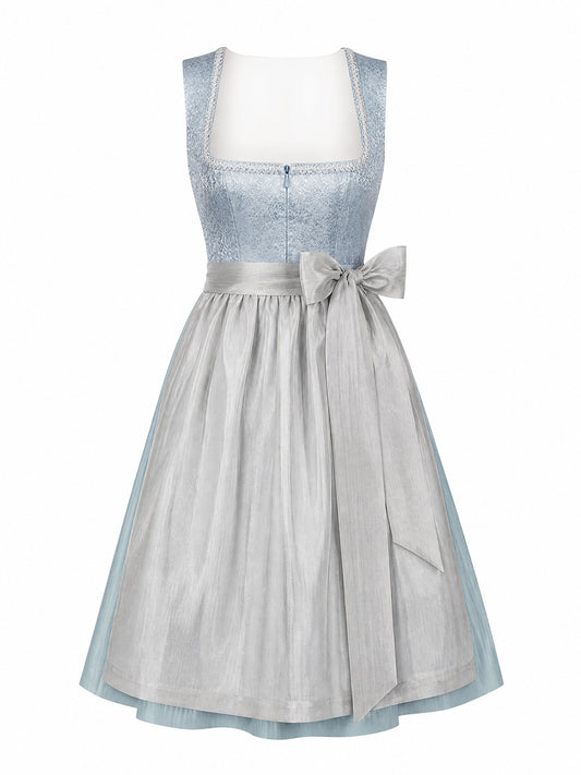 Dirndl Tamara | Eisblau | Eckig